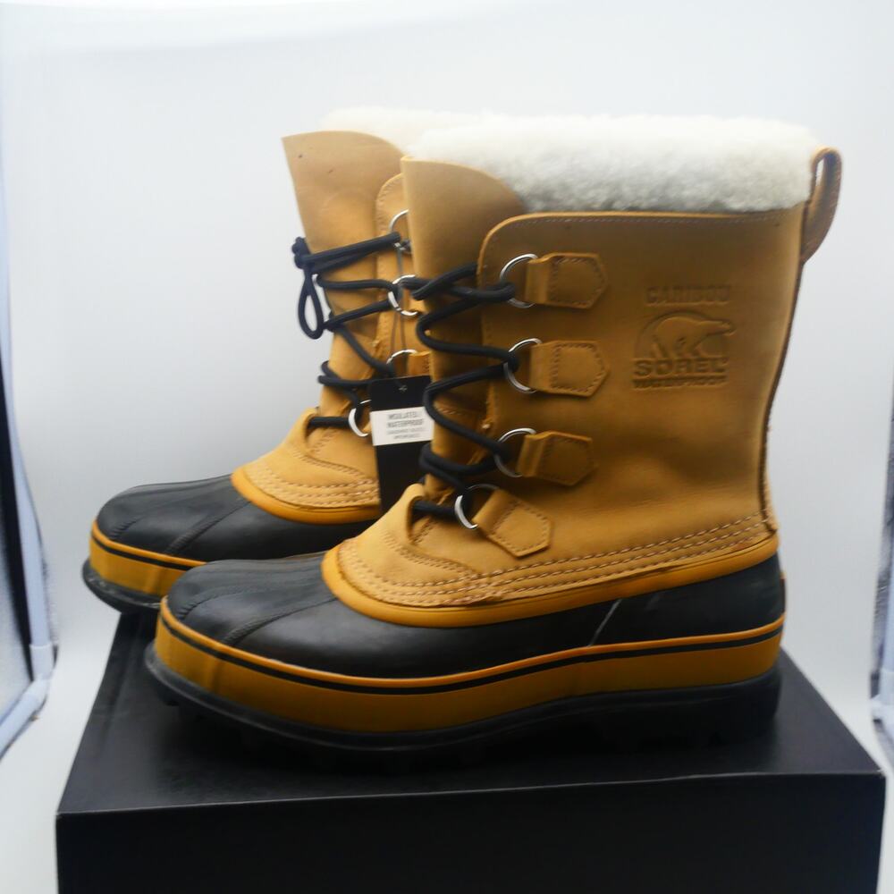 Sorel Men's Black and Tan Insulated Boots